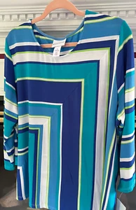 Women’s New Alfred Dunner XL 1X knit shirt 3/4 length sleeves crew neckline XL - Picture 1 of 5