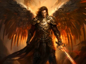 Framed Angel Art Angelic Canvas Art -Home Decor Wall Art Poster Print Painting - Picture 1 of 6