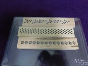 Stampin' Up! BORDERLINES STAMP SET OF 3 #122640 - EUC *GM* - Picture 1 of 4