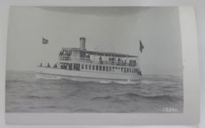 Dampfschiff Dampfer GURNET Echtfoto Postkarte RPPC - Bild 1 von 2