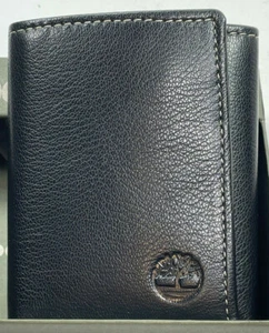 TIMBERLAND / NEGRO / Cuero GRANO de calidad premium triple plegable con caja de regalo precio de venta sugerido por el fabricante $55 - Imagen 1 de 9