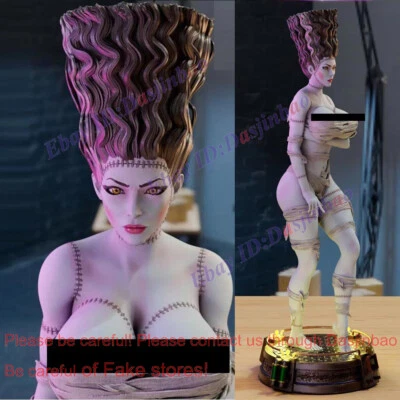 Bride Of Frankenstein 1/6 1/8 1/4 3D Print Model Kit Unpainted Unassembled - Image 1 of 4
