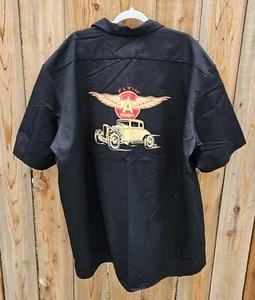 Camisa Dickies Hot Rod Camisa Garaje Abotonada Camisa de Trabajo 3XL Flyin' A Bones Calavera - Imagen 1 de 5