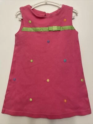 Розовое платье Hartstrings в горошек и с бантом размер 3t - Изображение 1 из 4