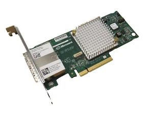 Dell Microsemi Quad Port 12G Mini SAS HD PCI-E HBA Controller ASA-80165H HHJD7 - Picture 1 of 1