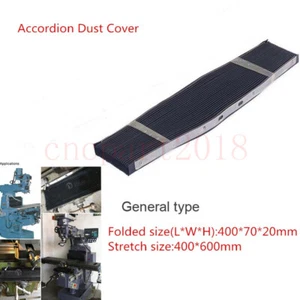 400*600mm Black Flexible Folding Protective Accordion Dust Cover for CNC Machine - Picture 1 of 6