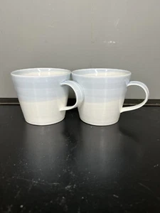Royal Doulton Set of 2 Blue and White Coffee Mugs - Pre-Owned - Picture 1 of 6