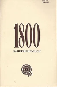 AUSTIN BMC 1800 Betriebsanleitung 1966 Bedienungsanleitung Handbuch Bordbuch BA - Picture 1 of 6