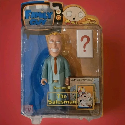 Family Guy The Salesman 蓝蓝色西装变体人偶系列 5 罕见 Mezco 2006 — 第 1/2 张图片