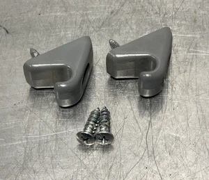1990-1995 Toyota Pickup 4Runner Gray Sun Visor Clip Anchor Set Of 2 Factory OEM - Picture 1 of 3