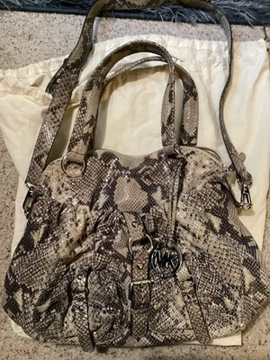 Michael Kors  Snakeskin Shoulder Bag - Image 1 of 4