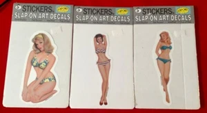 Pegatinas PIN-Up 6” Slap-On Art - Descatalogadas, Juego de 3, Nuevo Embalaje Original - Imagen 1 de 8