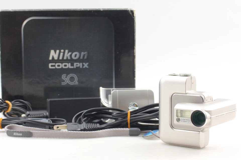 [NEAR MINT] NIKON COOLPIX SQ COMPACT DIGITAL CAMERA w/ BOX, CF CARD FROM JAPAN - Image 1 of 4