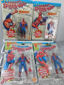 Toy Biz Marvel Superheros THE AMAZING SPIDERMAN Action Figures X 4 ALL MINT ON C - Picture 1 of 24