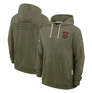 Herren Chicago Olive 2025 Salute to Service Sideline Therma Pullover Hoodie - Bild 1 von 4