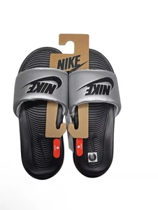Nike Victori One CN9677-006 Slide Hausschuhe Damen 8 silber schwarz Komfort POW148 - Bild 1 von 4