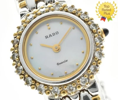 Vintage *N MINT* RADO 133.9702.2 22mm Diamond Bezel Qz Ladies Watch From JAPAN - Image 1 of 4