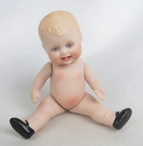 Artist Dollhouse Jointed Bisque Head/Arms/Legs Bonnie Babe 4 1/2" Doll - Picture 1 of 9