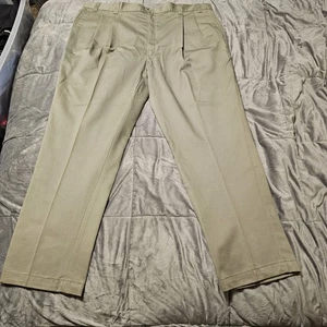 NEU Harbor Bay plissierte Khaki Hose für Herren Größe - W46 x L32 Neu mit Etikett - Bild 1 von 5