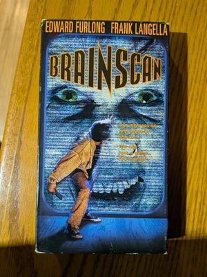 Brainscan VHS Horror Movie Edward Furlong, Frank Langella used Excellent Foto 1 de 4