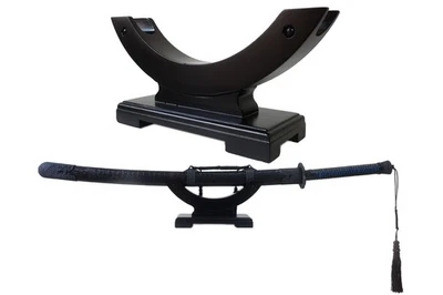 Soporte de exhibición para colgador de espada samurai de escritorio de una capa de madera maciza, para katana,... Foto 1 de 4