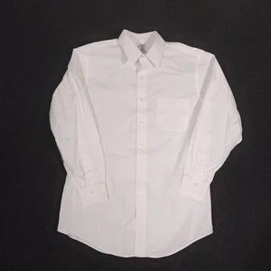 Brooks Brothers Button Up Shirt Mens 16-2/3 Slim Fit White Long Sleeve Non Iron - Picture 1 of 11