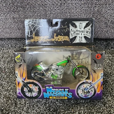 Muscle Machines El Diablo II Motorcycle West Coast Choppers Jesse James 1:18 - Image 1 of 4