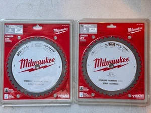 (2) Hoja de sierra Cermet Milwaukee, 8 pulgadas, 42T, metal, corte inoxidable #48-40-4515 - Imagen 1 de 2