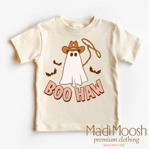 Boo Haw Ghost Shirt - Cowboy Halloween Shirt - Picture 1 of 6