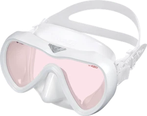 Gull Vader Dive Mask – White Silicone Skirt • Tempered Glass • White Frame - Picture 1 of 1