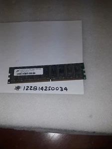 MICRON 512MB DDR DDR1 DIMM DDR1 PC2700 333 DDR-333MHZ 184PIN ECC - Picture 1 of 1