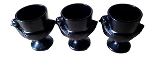 3 schöne schwarze Eierbecher - Bild 1 von 2