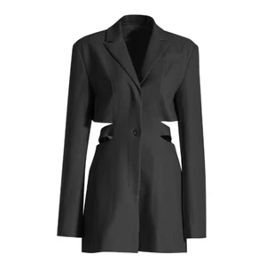Damenkleid Frühling und Sommer neue Persönlichkeit ausgehöhlte Taille Abnehmen - Bild 1 von 10