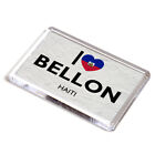 FRIDGE MAGNET - I Love Bellon, Haiti