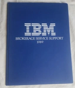 IBM Logo Brokerage Service Support 1989 Vintage Padfolio - Picture 1 of 3