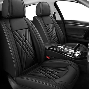Foneso Car Seat Covers for Truck Chevy Chevrolet Silverado GMC Sierra Leather... - Picture 1 of 8