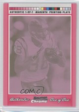 2007 Bowman Chrome Framed Printing Plate Magenta 1/1 Eric Parker #BC210 0c3