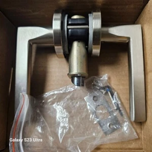 Emtek C5209HLOUS15 Helios Privacy Door Lever Set - Satin Nickel - Picture 1 of 2