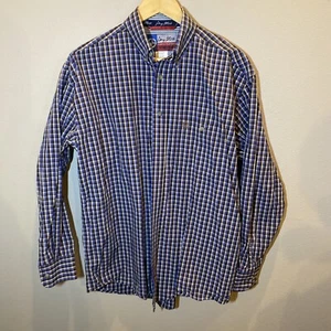 Wrangler Herren George Straight Cowboy Cut Button Down Langarm Größe M Blau - Bild 1 von 6
