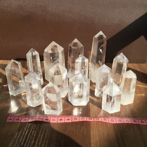 Natural Clear Quartz Obelisk Crystal Wand Point Healing Wholesa 8-10PCS 1LB C753 - Picture 1 of 12