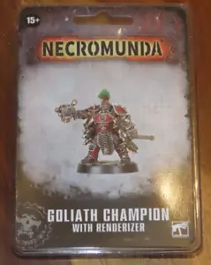 Games Workshop Necromunda House Goliath Champion with Renderizer New Forgeworld - Picture 1 of 4