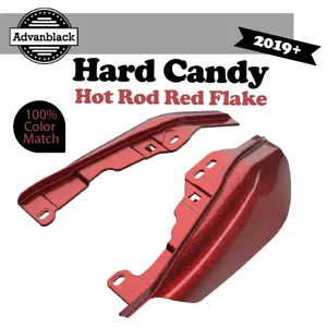 Deflectores de aire Hard Candy Hot Rod escamas rojas marco medio se adaptan a 2009+ Harley Touring - Imagen 1 de 9