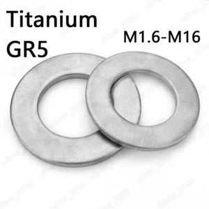 Lavadora plana métrica titanio GR5 M1.6 M2 M2 M2 M2 M2 M4 M5 M6 M8 M12 M14 M16 - Imagen 1 de 5
