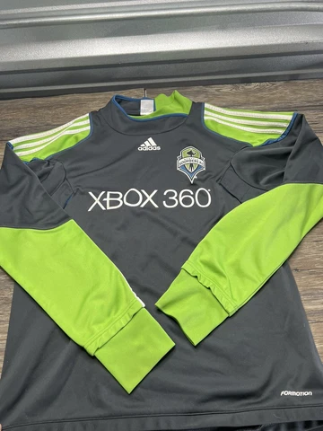 Seattle Sounders Long Sleeve Warm Up Pre Game Wear L Xbox 360 soccer jersey Cover