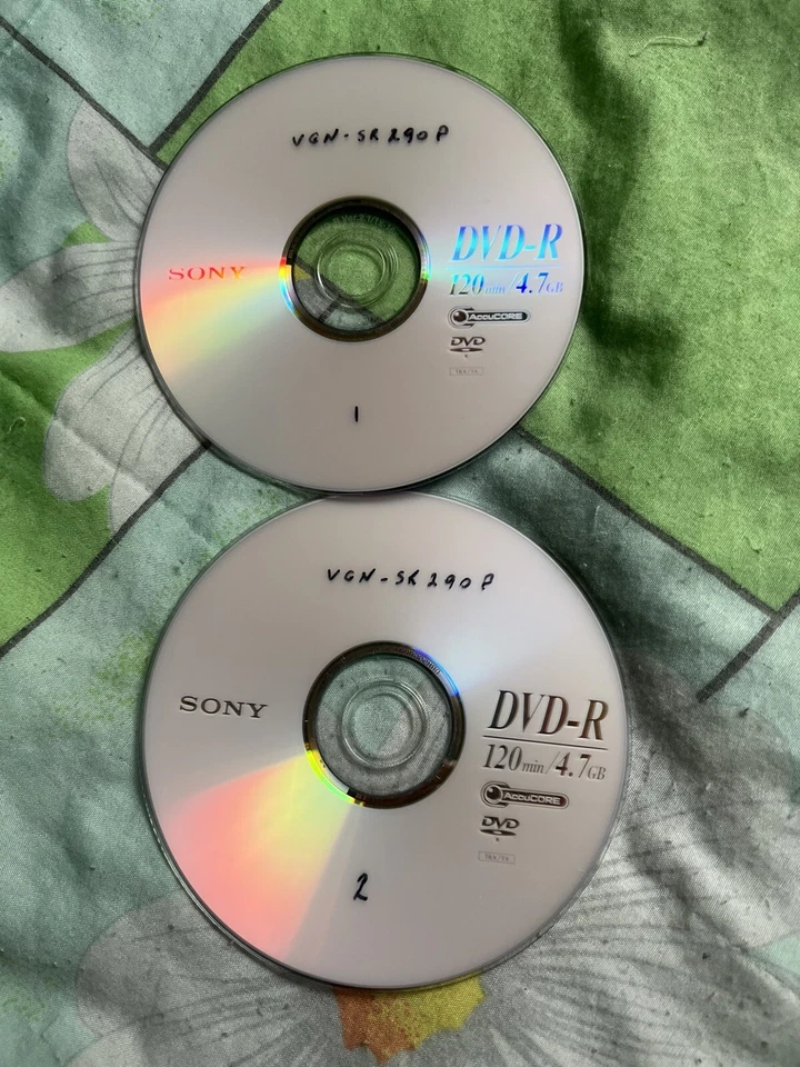 Sony VAIO VGN-SR290  Recovery Disks Windows XP - Image 1 of 1