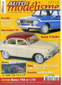 AUTO MODELISME n°113 05/2006 R21 GORDINI HISPANO SUIZA H21 - Imagen 1 de 1