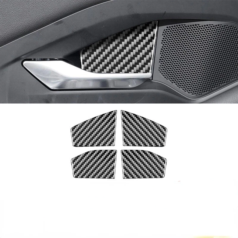For Jaguar E-PACE 2018-2020 Real Carbon Fiber Car Door Handle Panel Cover Trim Foto 1 de 4