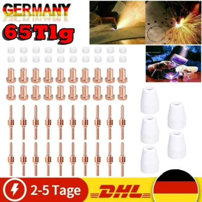 SANHESHUN Für Parkside Schweißzubehör Keramikringe Plasmaschneider Düsen Ersatzteile 65Stk