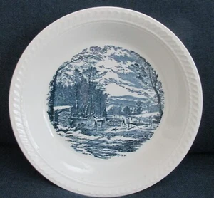 Royal China Currier & Ives Blue 11" Pie Baking Dish - Picture 1 of 10