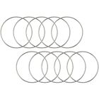 3X10 Pack 4 Inch Silver Dream Catcher Metal Rings Floral Hoops Wreath Macrame C